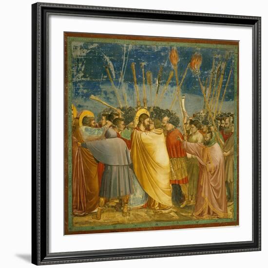 The Kiss of Judas-Giotto di Bondone-Framed Giclee Print