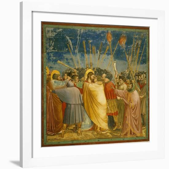 The Kiss of Judas-Giotto di Bondone-Framed Giclee Print