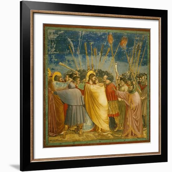 The Kiss of Judas-Giotto di Bondone-Framed Giclee Print