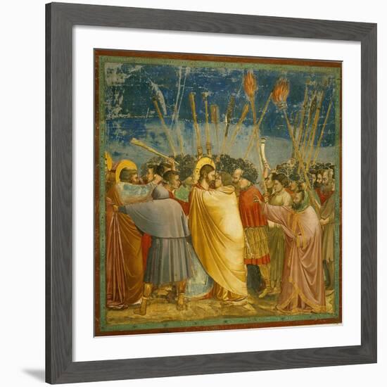 The Kiss of Judas-Giotto di Bondone-Framed Giclee Print