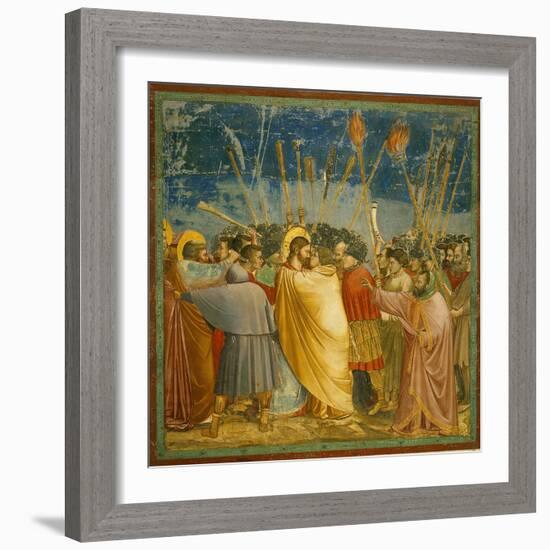 The Kiss of Judas-Giotto di Bondone-Framed Giclee Print