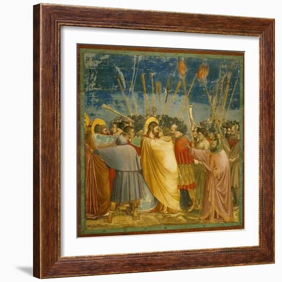 The Kiss of Judas-Giotto di Bondone-Framed Giclee Print