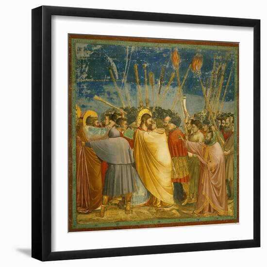 The Kiss of Judas-Giotto di Bondone-Framed Giclee Print