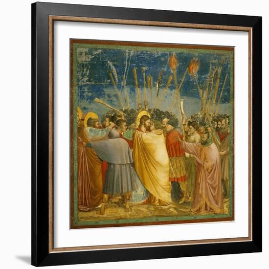 The Kiss of Judas-Giotto di Bondone-Framed Giclee Print