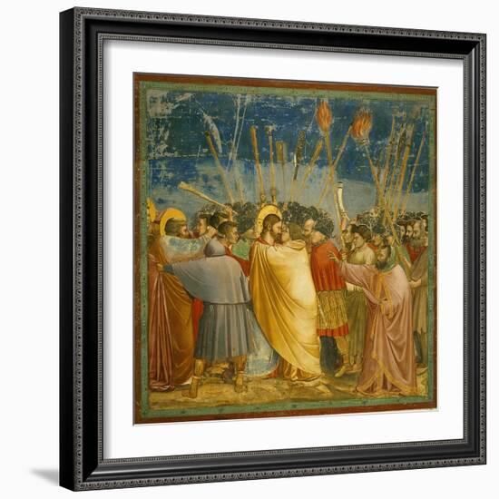 The Kiss of Judas-Giotto di Bondone-Framed Giclee Print