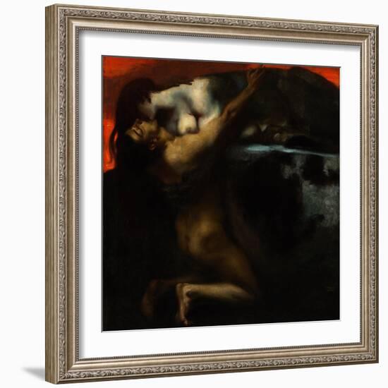 The Kiss of the Sphinx-Franz von Stuck-Framed Giclee Print