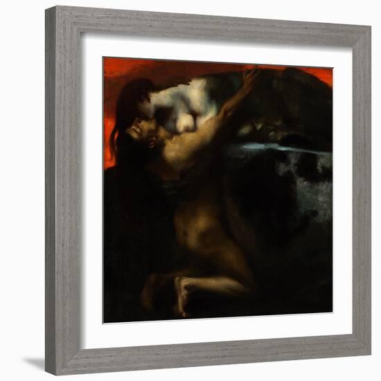 The Kiss of the Sphinx-Franz von Stuck-Framed Giclee Print