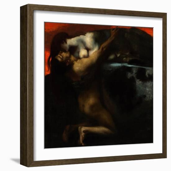 The Kiss of the Sphinx-Franz von Stuck-Framed Giclee Print