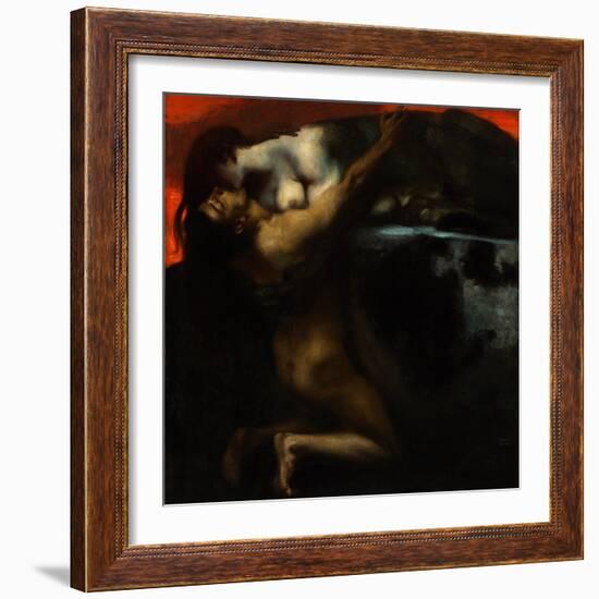 The Kiss of the Sphinx-Franz von Stuck-Framed Giclee Print