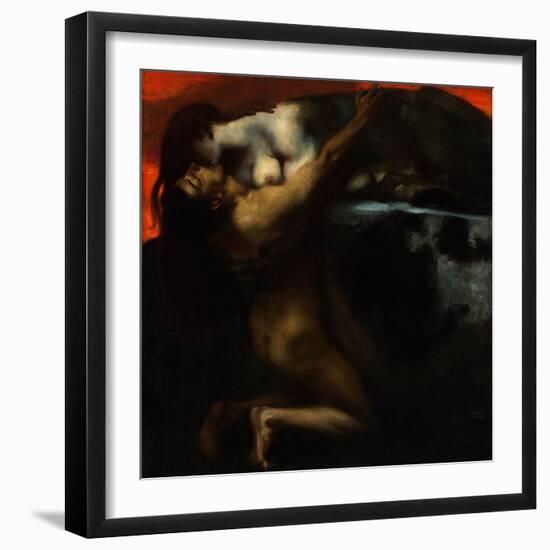 The Kiss of the Sphinx-Franz von Stuck-Framed Giclee Print