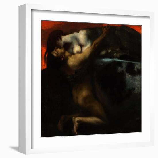 The Kiss of the Sphinx-Franz von Stuck-Framed Giclee Print