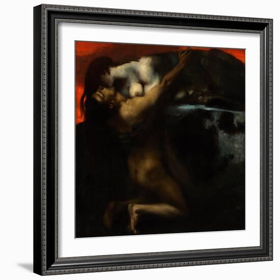 The Kiss of the Sphinx-Franz von Stuck-Framed Giclee Print