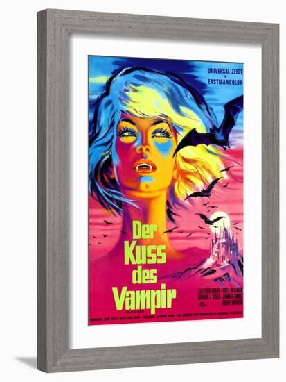 The Kiss of the Vampire, (aka Kiss of the Vampire), 1963-null-Framed Art Print