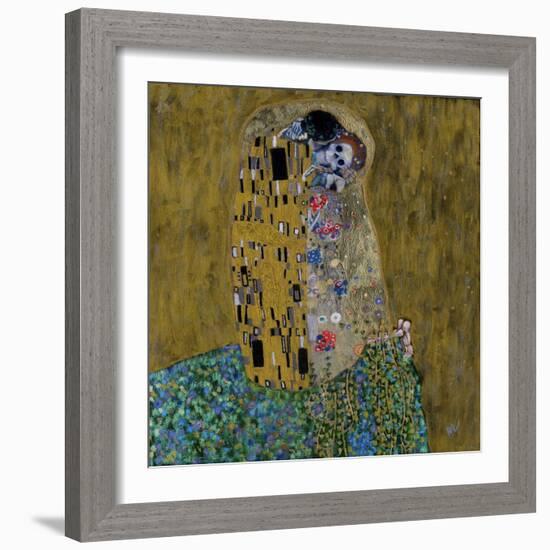 The Kiss (Skelly Lovers)-Marie Marfia Fine Art-Framed Giclee Print