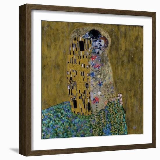 The Kiss (Skelly Lovers)-Marie Marfia Fine Art-Framed Giclee Print