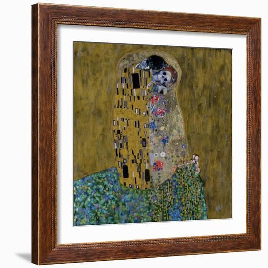 The Kiss (Skelly Lovers)-Marie Marfia Fine Art-Framed Giclee Print