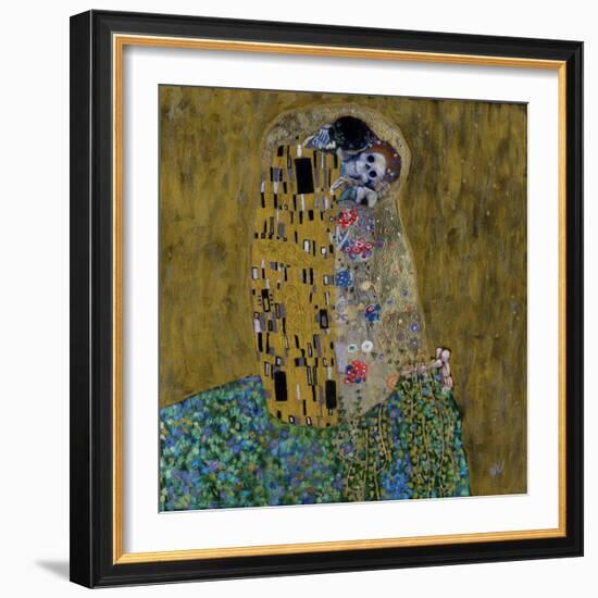 The Kiss (Skelly Lovers)-Marie Marfia Fine Art-Framed Giclee Print