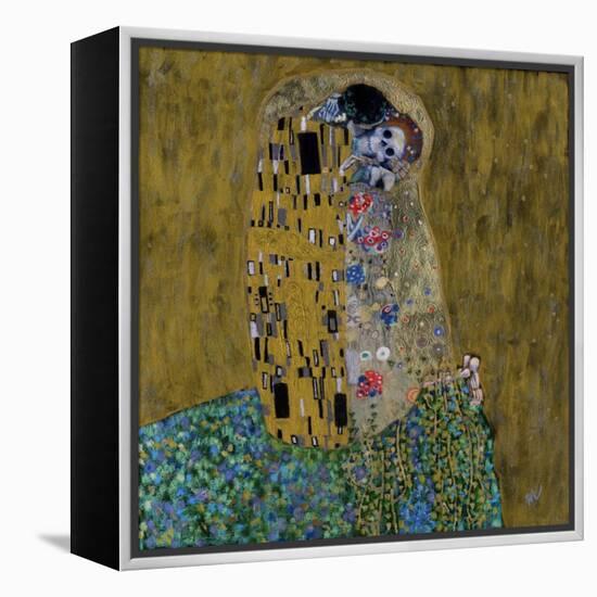 The Kiss (Skelly Lovers)-Marie Marfia Fine Art-Framed Premier Image Canvas