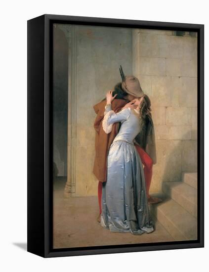 The Kiss-Hayez Francesco-Framed Premier Image Canvas