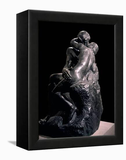 The Kiss-Auguste Rodin-Framed Stretched Canvas