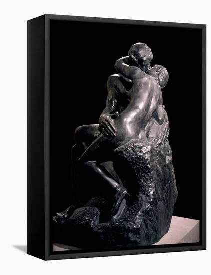 The Kiss-Auguste Rodin-Framed Stretched Canvas