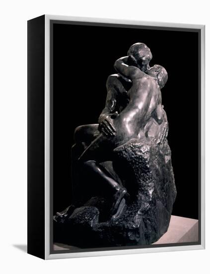 The Kiss-Auguste Rodin-Framed Stretched Canvas