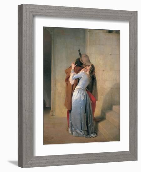 The Kiss-Hayez Francesco-Framed Photographic Print