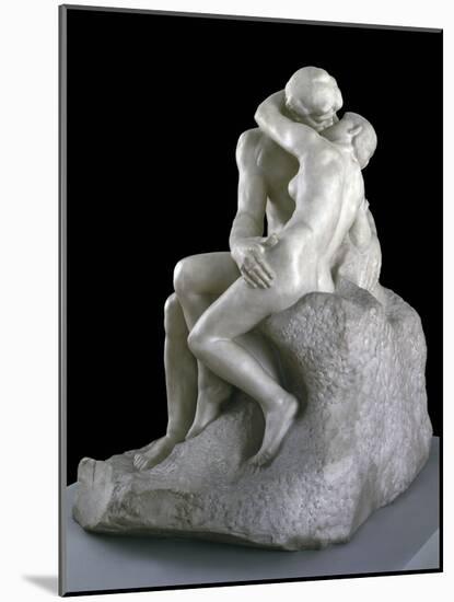 The Kiss-Auguste Rodin-Mounted Photographic Print