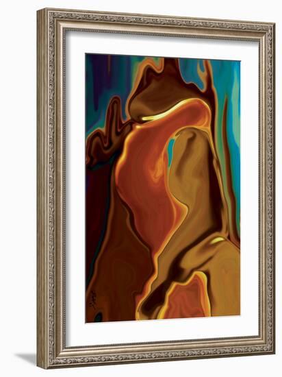 The Kiss-Rabi Khan-Framed Art Print