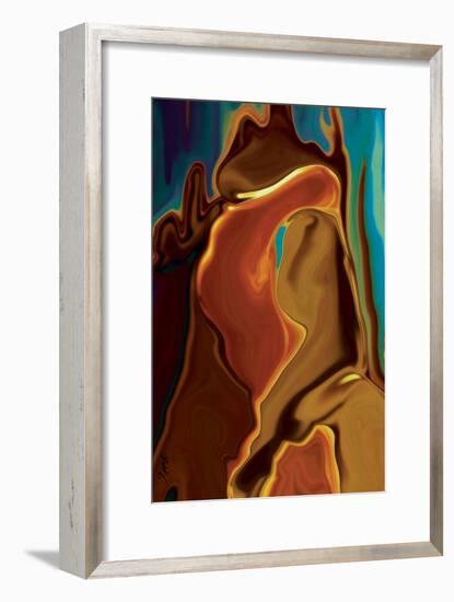 The Kiss-Rabi Khan-Framed Art Print