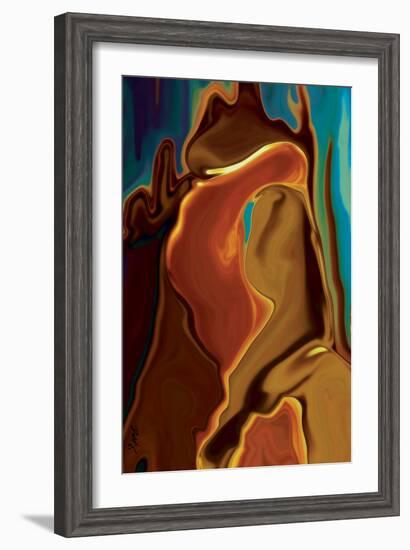 The Kiss-Rabi Khan-Framed Art Print