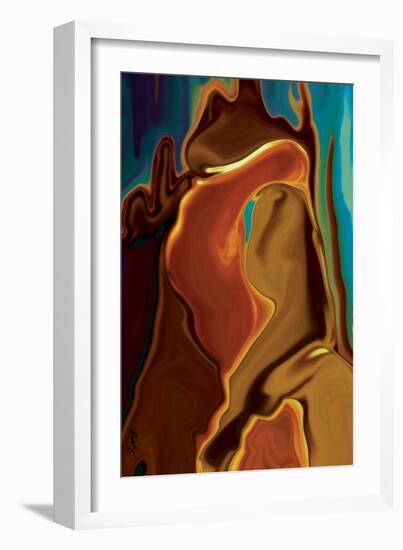 The Kiss-Rabi Khan-Framed Art Print