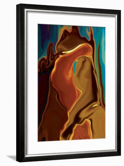 The Kiss-Rabi Khan-Framed Art Print