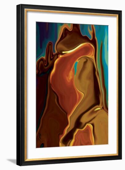 The Kiss-Rabi Khan-Framed Art Print