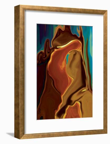 The Kiss-Rabi Khan-Framed Art Print