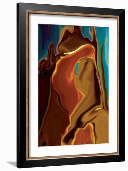 The Kiss-Rabi Khan-Framed Art Print