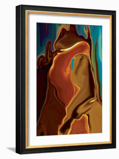 The Kiss-Rabi Khan-Framed Premium Giclee Print