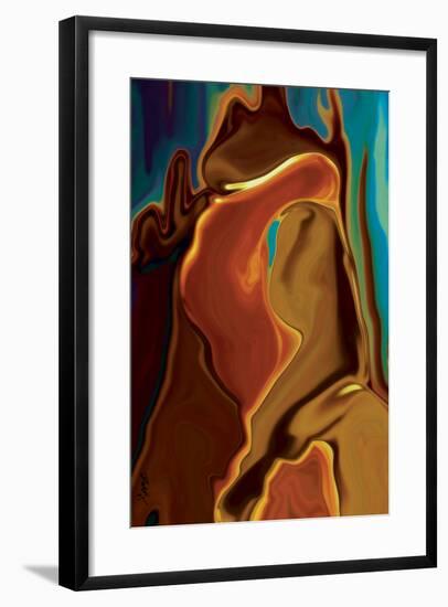 The Kiss-Rabi Khan-Framed Art Print