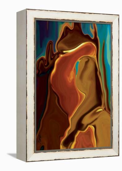 The Kiss-Rabi Khan-Framed Stretched Canvas