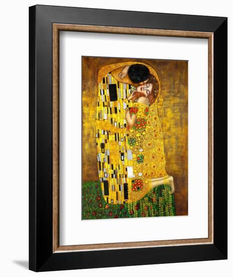 The Kiss-Gustav Klimt-Framed Premium Giclee Print