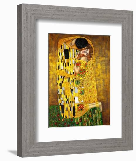 The Kiss-Gustav Klimt-Framed Premium Giclee Print