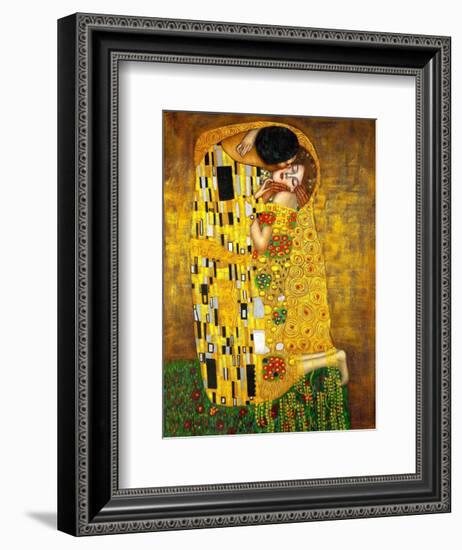 The Kiss-Gustav Klimt-Framed Premium Giclee Print