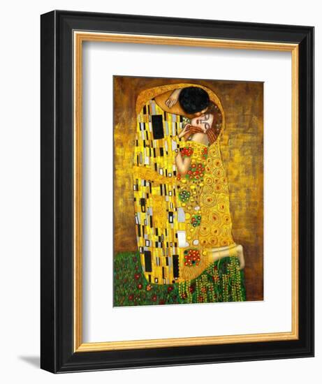 The Kiss-Gustav Klimt-Framed Premium Giclee Print