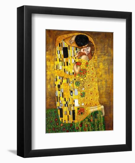 The Kiss-Gustav Klimt-Framed Premium Giclee Print