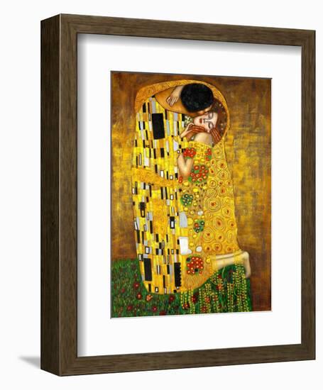 The Kiss-Gustav Klimt-Framed Premium Giclee Print