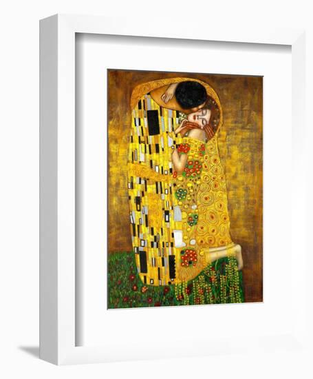 The Kiss-Gustav Klimt-Framed Premium Giclee Print