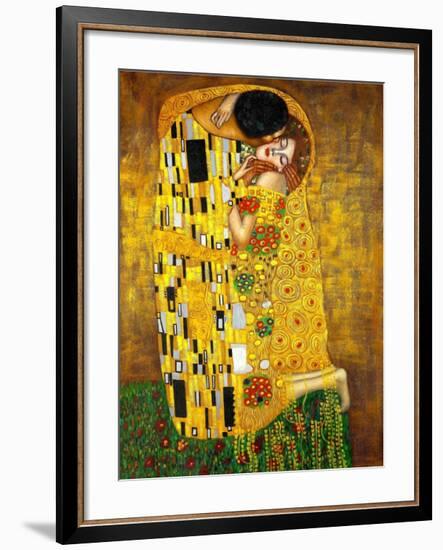 The Kiss-Gustav Klimt-Framed Art Print