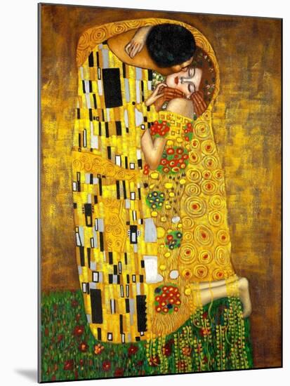 The Kiss-Gustav Klimt-Mounted Art Print