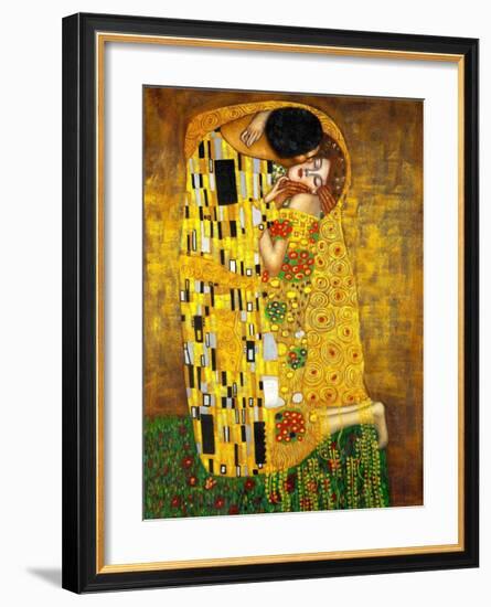 The Kiss-Gustav Klimt-Framed Art Print