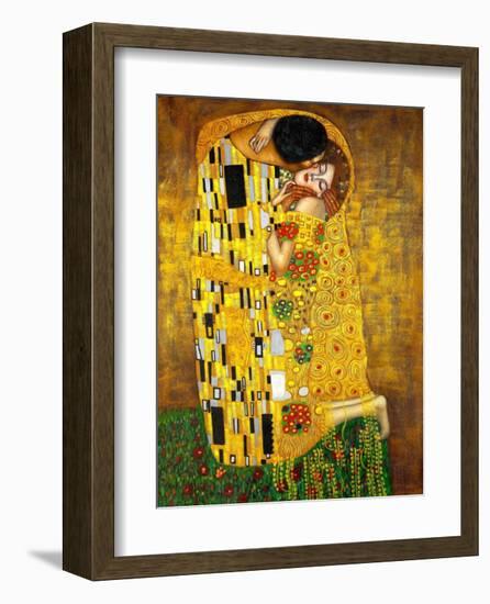 The Kiss-Gustav Klimt-Framed Art Print